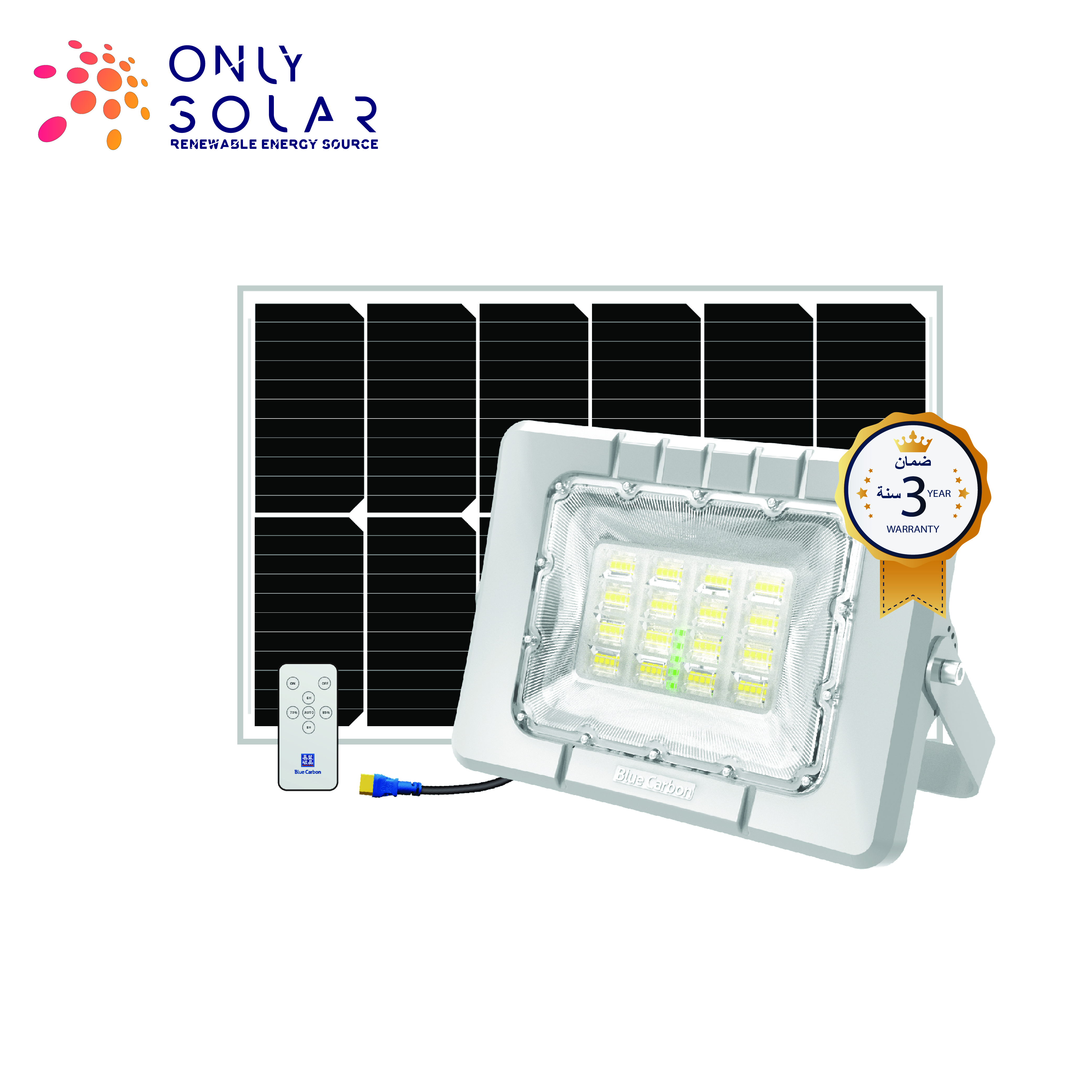  Solar Flood Light 3000lm