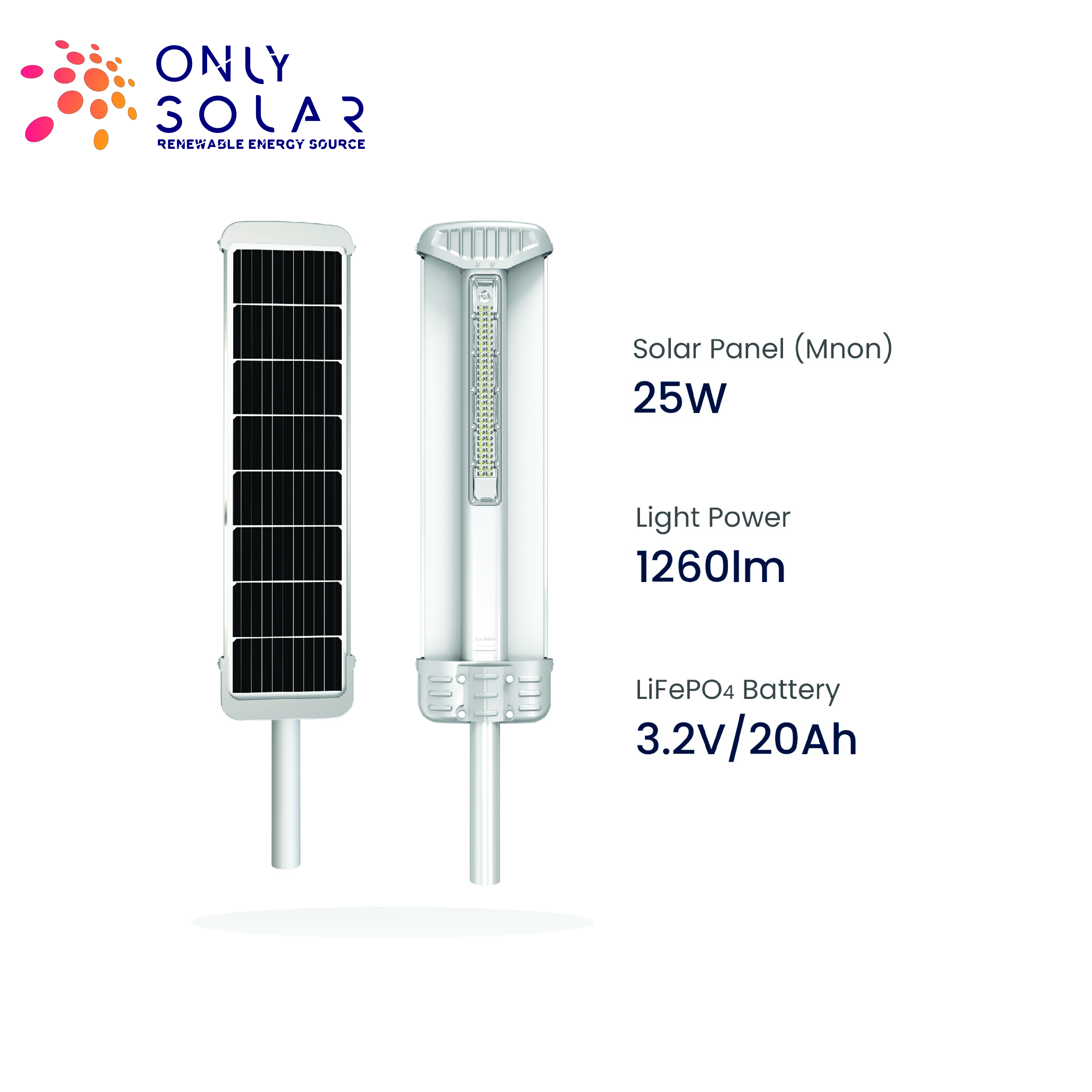 Solar Street Light 1260lm